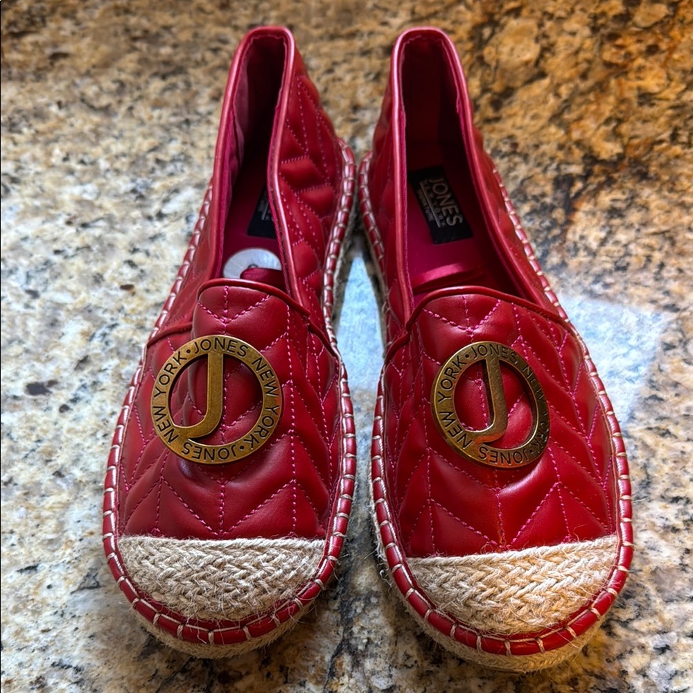 Jones New York Red Espadrille Slip-Ons